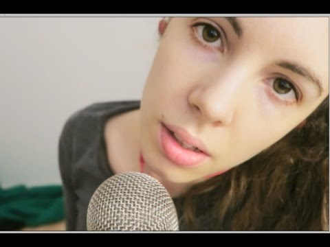 ASMR Unintelligible whispering, Mouth Sounds, Breathy, Kissing, Up Close
