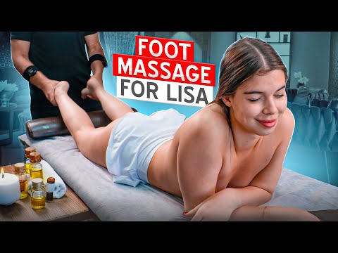 FULL BODY DIAGNOSIS BEFORE THE MASSAGE | FOOT MASSAGE WITH MASSAGE GUN FOR LISA