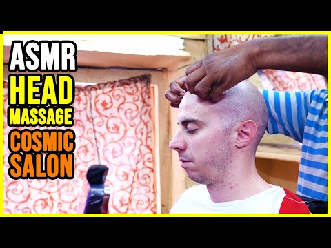 ASMR HEAD MASSAGE  by BABA'S family EMPLOYEE 💛 COSMIC SALON 💛 ASMR BARBER