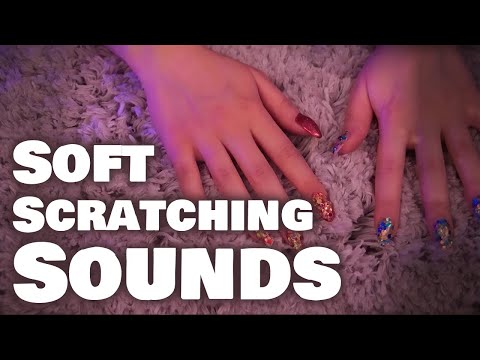 ASMR Soft Scratching Sounds: Faux Fur and Carpets 💎 No Talking