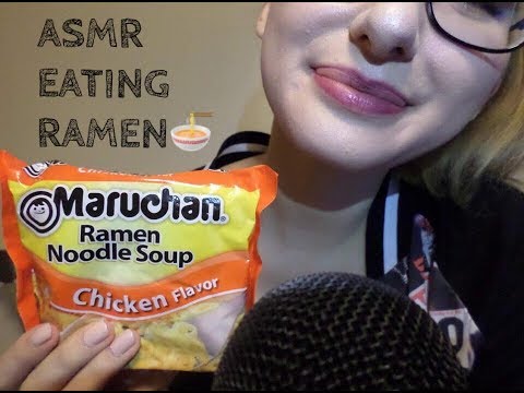 ASMR Eating Ramen Noodles🍜🍜