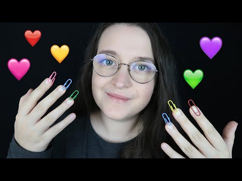 ASMR - TAPPING mit BÜROKLAMMERN - Tapping With Paper Clip Nails - german/deutsch