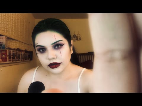 ASMR GENTLE FACE TOUCHING| “Everthing’s gonna be alright” “it’s okay” “you’re fine”💚🃏💜
