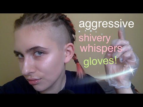 ASMR - “Cold” shivery whispers + tingly glove sounds + more