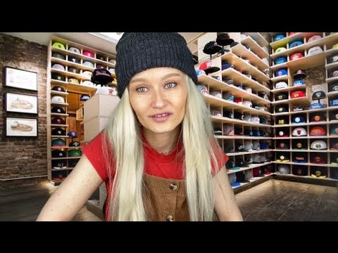 ASMR - hat store roleplay (fabric sounds + soft spoken)
