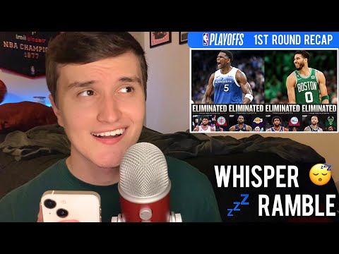 ASMR NBA Playoffs | First Round Recap 🏀💤 (whisper ramble)