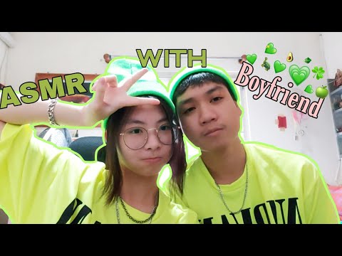 #2 ASMR 🥰 WITH MY BOYFRIEND!! | Tapping . Scratching . Mouth sounds . Crinkles