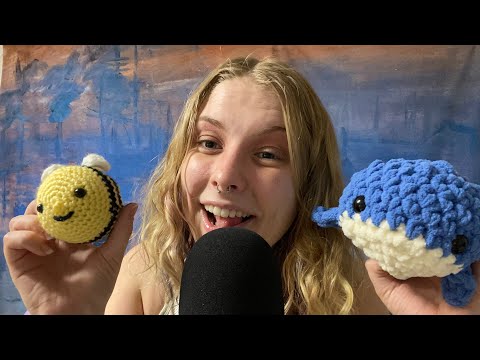 ASMR│open packages and chit chat with me! (ft. crush crochet by j) 🐳 🐝 🌸