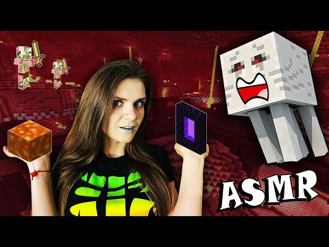 ASMR MINECRAFT IN NETHER - Terrifying Sounds, Close Triggers