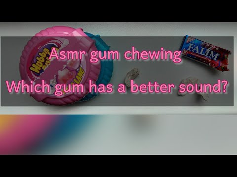 asmr gum chewing,  asmr bubbles popping, relaxing cracking gum asmr,