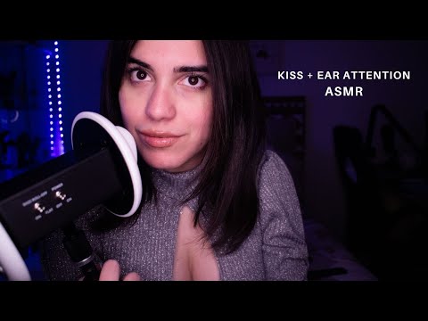 Kiss Sounds + Ear Massage 💋 : ear to ear ASMR