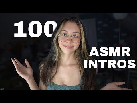 ASMR | 100 Tingly Tiptoe Intros Compilation (Hand Sounds, Repeating Words, Etc)