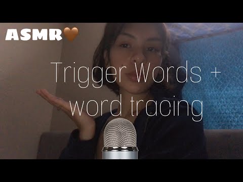 ASMR| Trigger Words + Word Tracing
