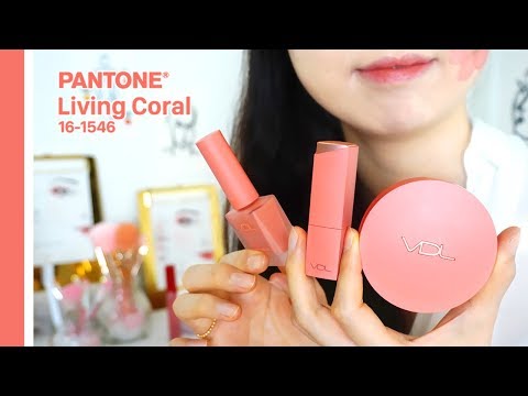 ASMR Doing Your Living Coral Makeup💄Beauty Stylist