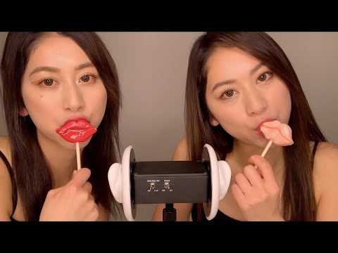 【ASMR】Real Twins licking candy 【音フェチ】