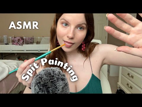 ASMR Spit Painting You (Your Face Is The Canvas)