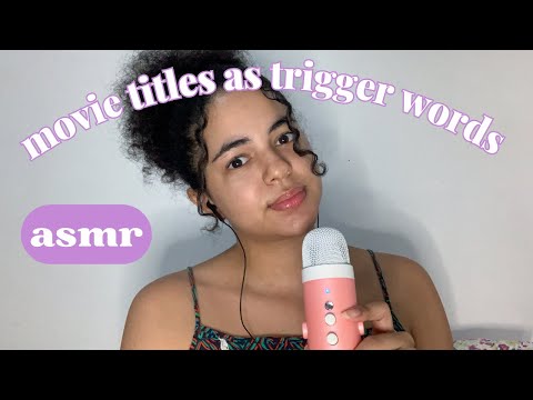 ASMR movie titles as trigger words 🎬 | clicky whispers, mouth sounds