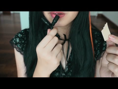 ASMR Intense Gum Chewing ⚠️ ~ Face brushing, touching ❤️❤️❤️