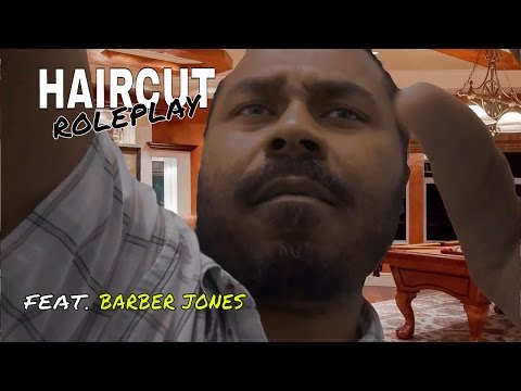 ASMR Haircut Roleplay BARBER JONES Hair Cutting (Scissors) Hair Combing & Hair Brushing SOFT SPOKEN