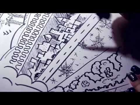 ASMR/АСМР● Doodle Drawing feat. MULTILAYERED [AiL] Binaural sounds. Рисование и Бинауральные звуки.