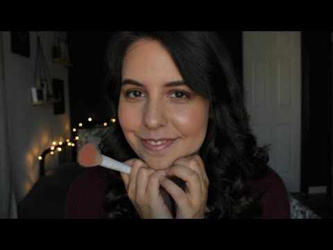 {ASMR} Sister Does Your Makeup  | Whispering, Personal Attention, Product Tapping