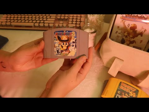ASMR Retro Videogame Store Roleplay 🎮Taking Inventory + Cleaning ✨Soft Spoken 💕