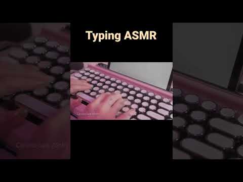 ASMR Cute Keyboard Typing #shorts