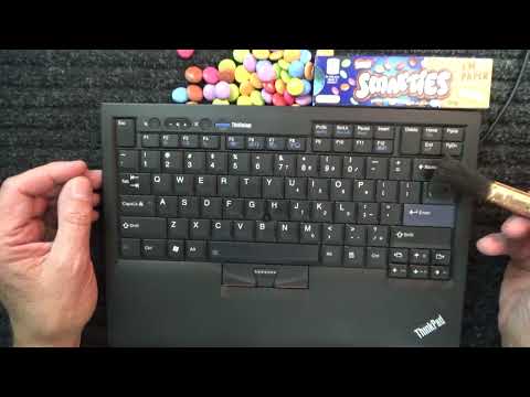 ASMR - Keyboard With a Brush Clean - Australian Accent - Eating Smarties & Discussing in a Whisper
