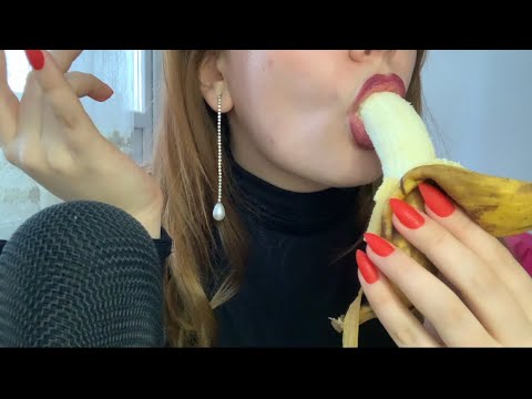 ASMR | Banana 🍌Eating Slow Mouth Sounds 💋♥️