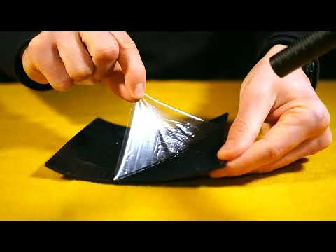 ASMR Peeling off foil (very satisfying)