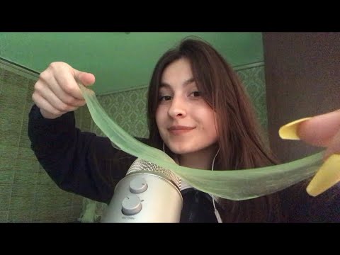 Asmr 100 green triggers in one minute💚