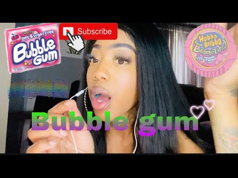 ASMR EATING SOUNDS GUM CHEW🦋RELAX Tingles + POP & Smack [[Personal Attention]]  Seductive Whisper