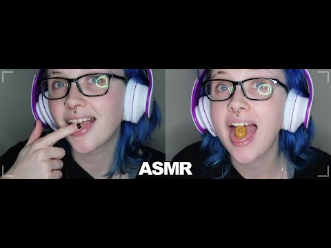 ASMR SPIT Painting?! Hard Candy Mouth Sounds, Mic + Face Brushes 🎨