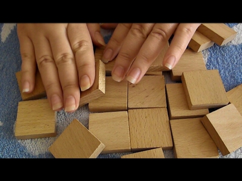 Tapping wooden memory game, dřevěné pexeso ASMR CZ
