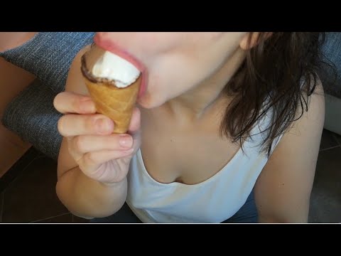ASMR ICE CREAM EATING & LICKING
