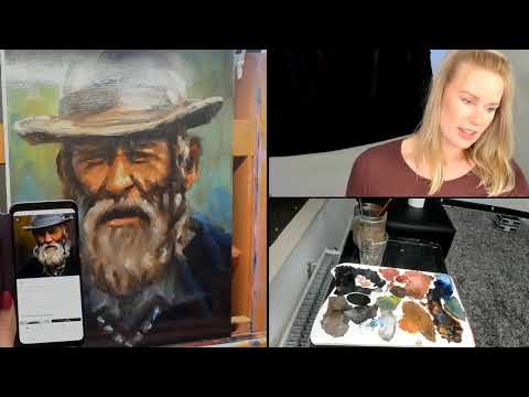 ASMR LIVESTREAM • Creating Relaxing ART • Painting a Portrait ( by Isabel imagination )