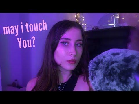 ASMR Repeating "May I Touch You" W Slow Hand Movements & Mouth Sounds✨