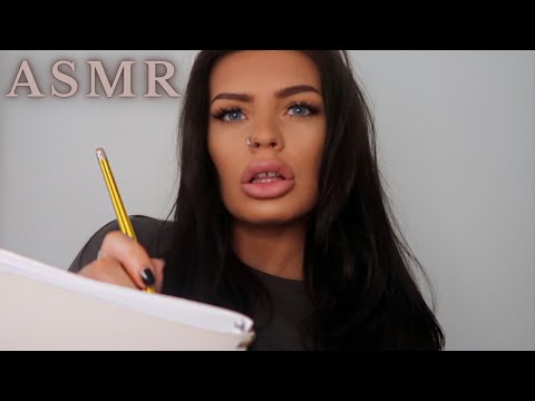 The Girl In Your Art Class Draws You ✏️ASMR Measuring Your Face / Pencil Sounds