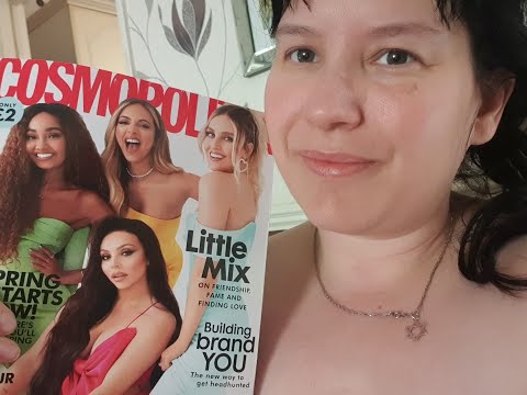 🌺 #ASMR Looking through a Magazine & Whispering, Tapping, Tracing & Page Flipping 🌺