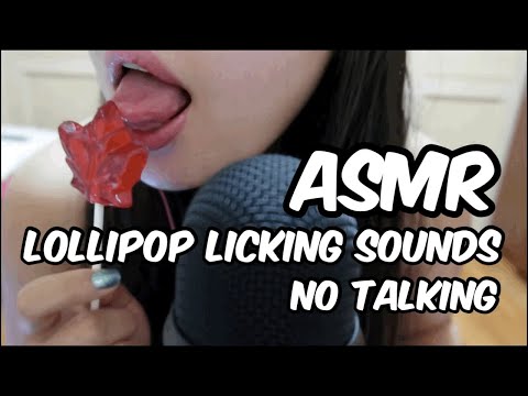 ASMR - Lollipop Licking Sounds No Talking Tingles 1hr 입소리