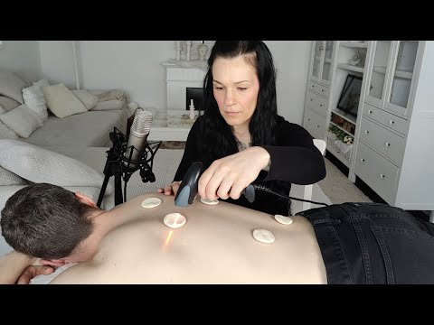 ASMR Back Pain Relief With Special Laser Therapy