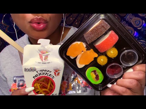 ASMR | Gummy Sushi Eating 🍣 🍱  🍜