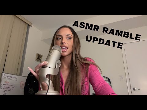 ASMR ramble / update (THANK YOU 🥲)