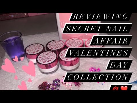 NEW ACRYLICS AND NEW MONOMER (secret nail affair Valentine’s Day collection)❤️💋