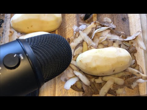 asmr! death of a potato 🥔 (peeling, tapping, rubbing)
