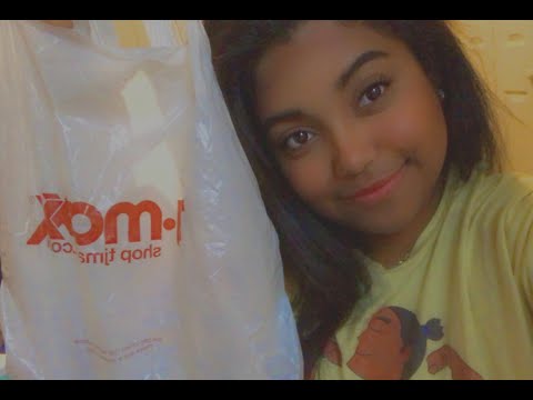 ASMR TAPPING AND WHISPERING | TJ MAXX HAUL