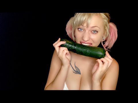 ASMR Cucumber Eating ( Chewing Sounds)