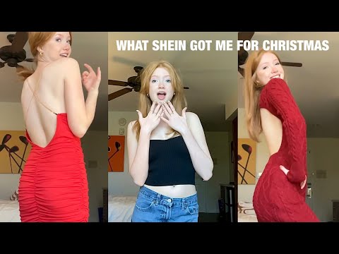 what did i get from shein for christmas? try on haul!