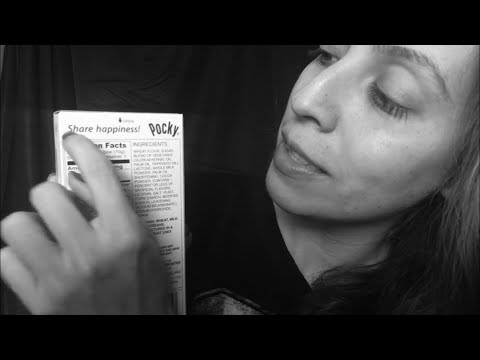ASMR Tracing And Tapping (Black and White)
