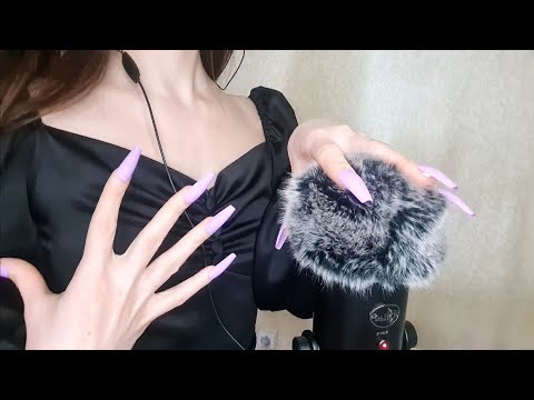 ASMR Brain Massage With Fluffy Mic Cover at 100% Intensity (No Talking)